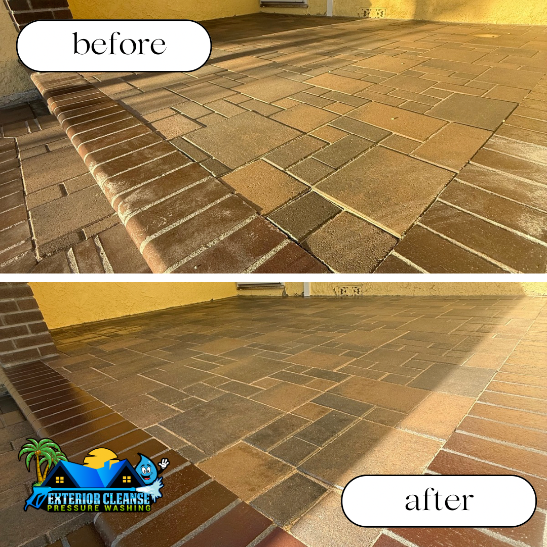 Concrete & Paver Sealing with Wet Look Finish in Torrance, CA – Front Patio Restoration by Exterior Cleanse