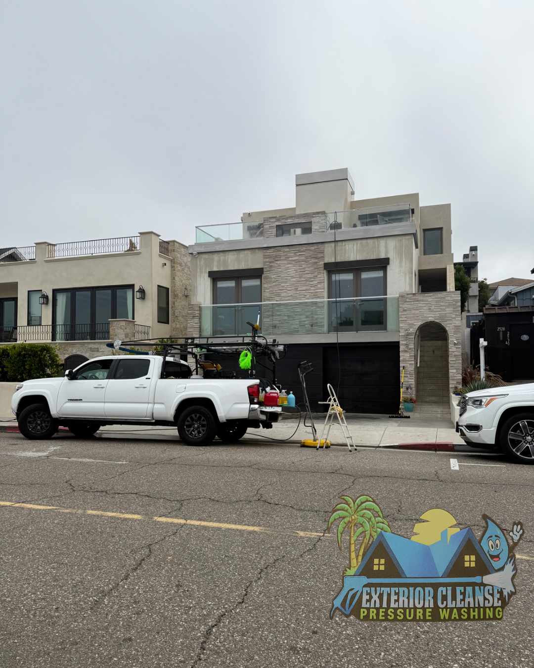 Professional Pressure Washing & Window Cleaning for a Coastal Home in Manhattan Beach, CA