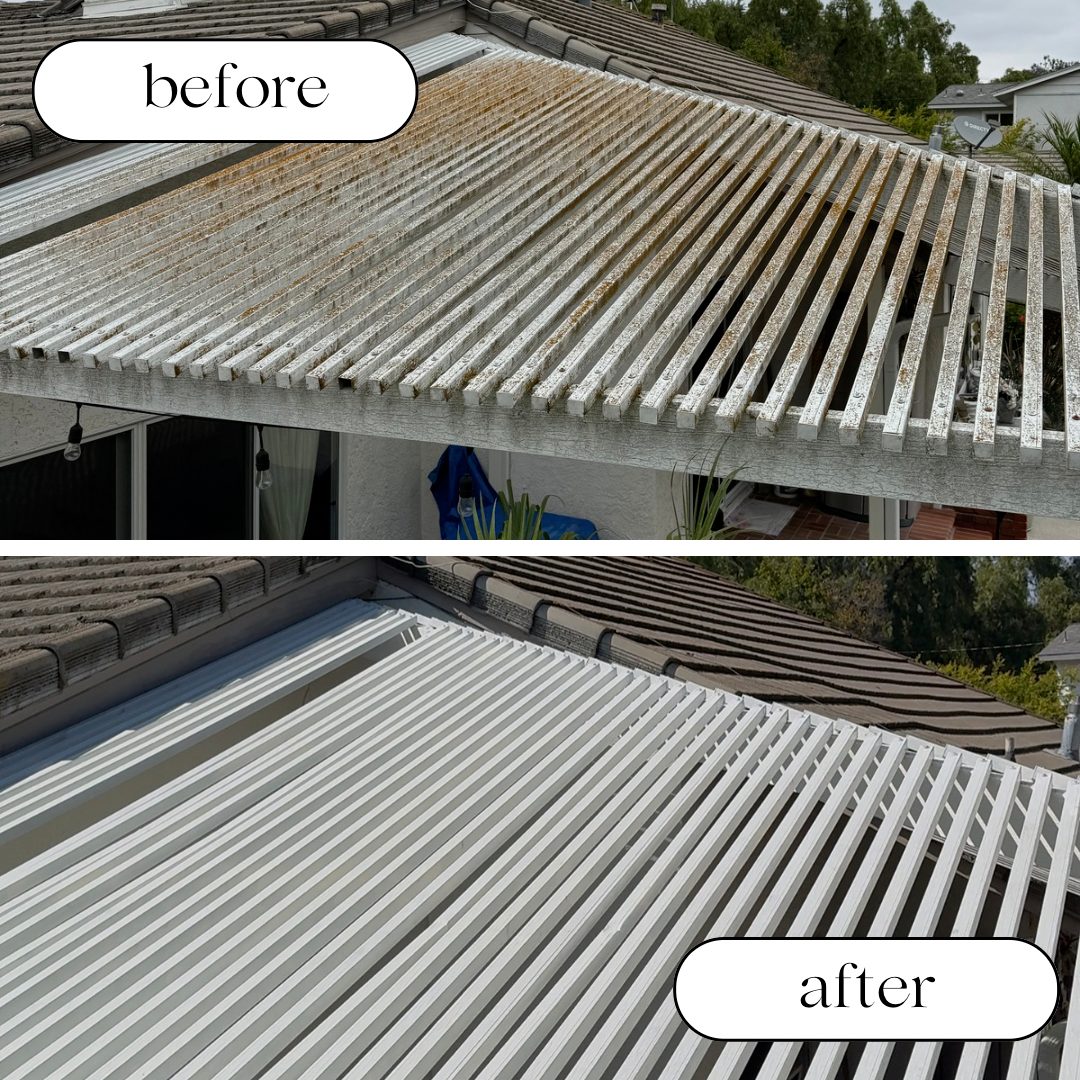 Vinyl Pergola Restoration & Exterior Cleaning in Rancho Palos Verdes by Exterior Cleanse